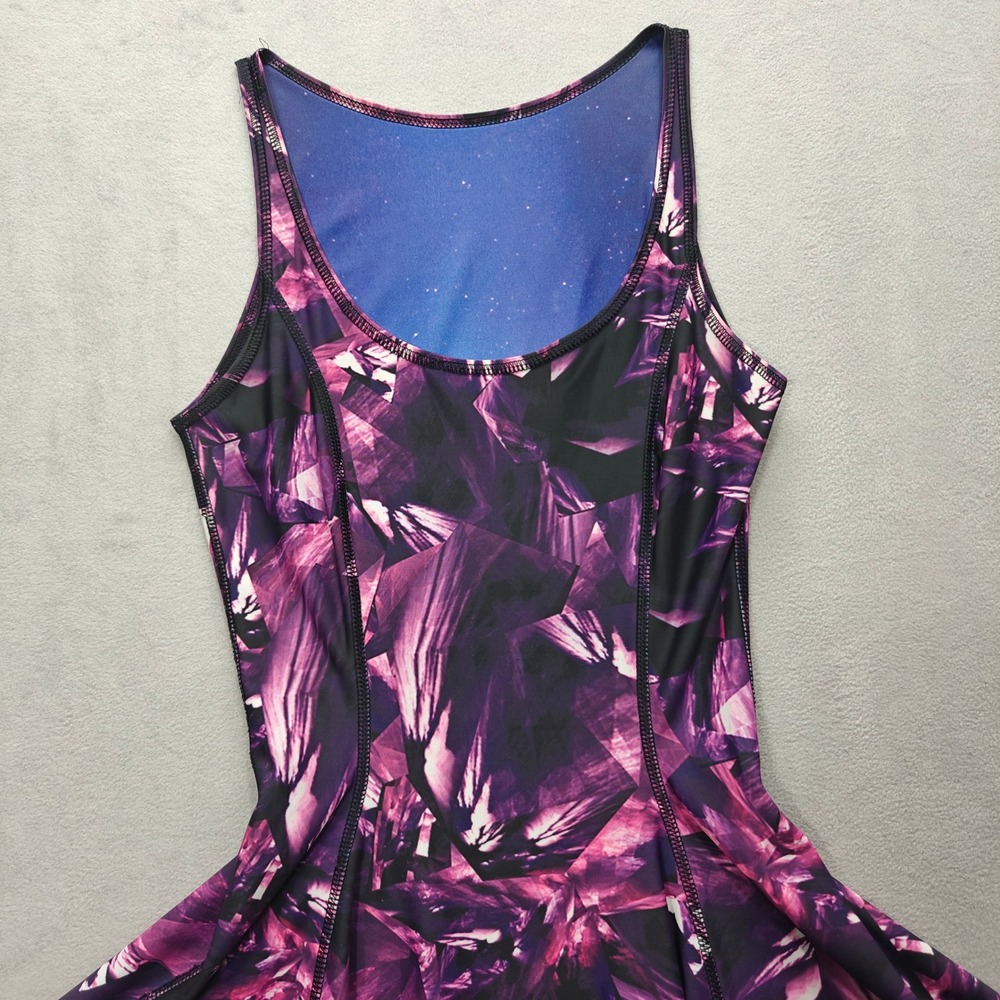 BlackMilk Amethyst vs Aurora Skye Inside Out Dress Womens Punk Whimsigoth Skater - Picture 5 of 8